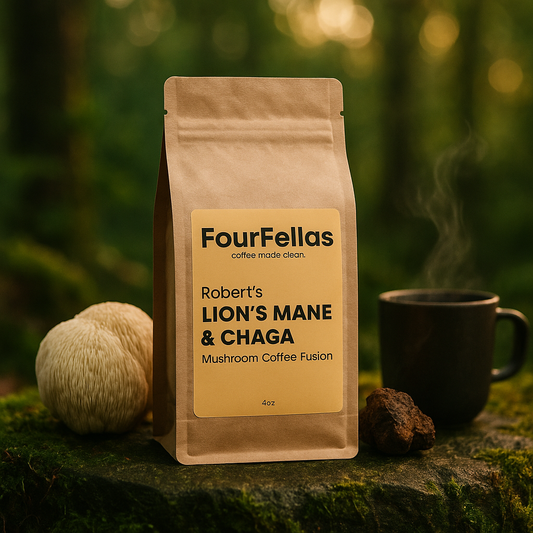 Robert's Lion’s Mane & Chaga Mushroom Coffee Fusion - 4oz